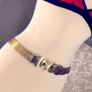 Vintage Gold Metal Belt